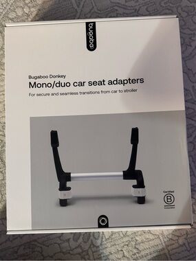 Bugaboo Donkey Mono/Duo Car Seat Adapters - Black & Silver